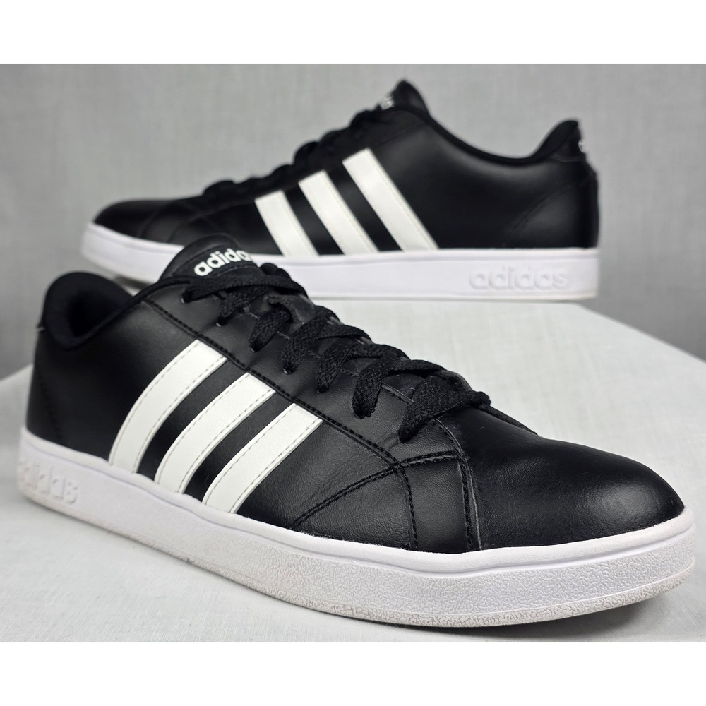 Adidas Cloudfoam Advantage Men's Black White Sneakers Size 9